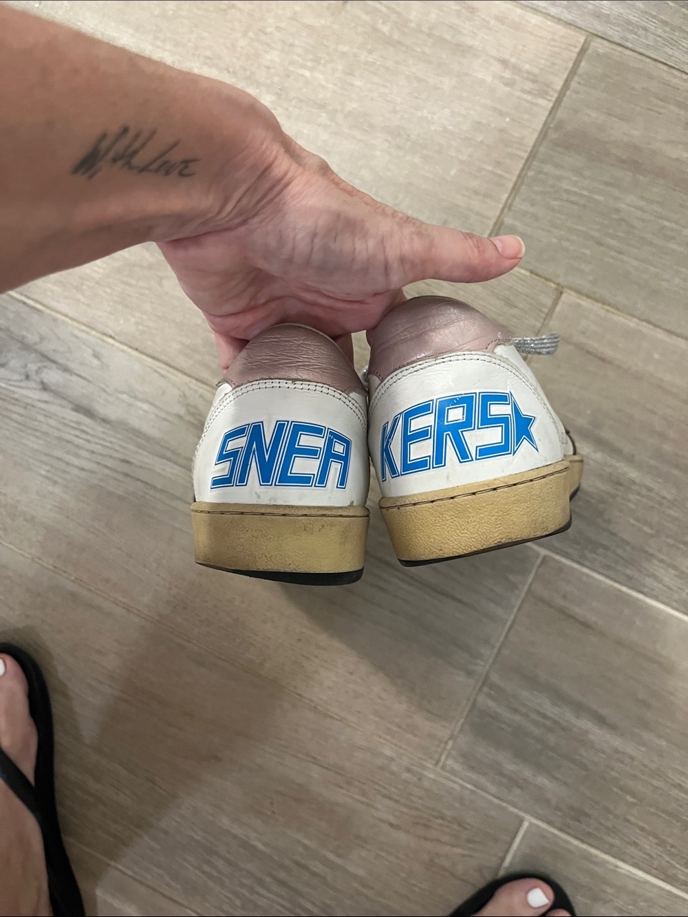Golden Goose White Leather Ballstar Sneaker - Picture 8 of 15